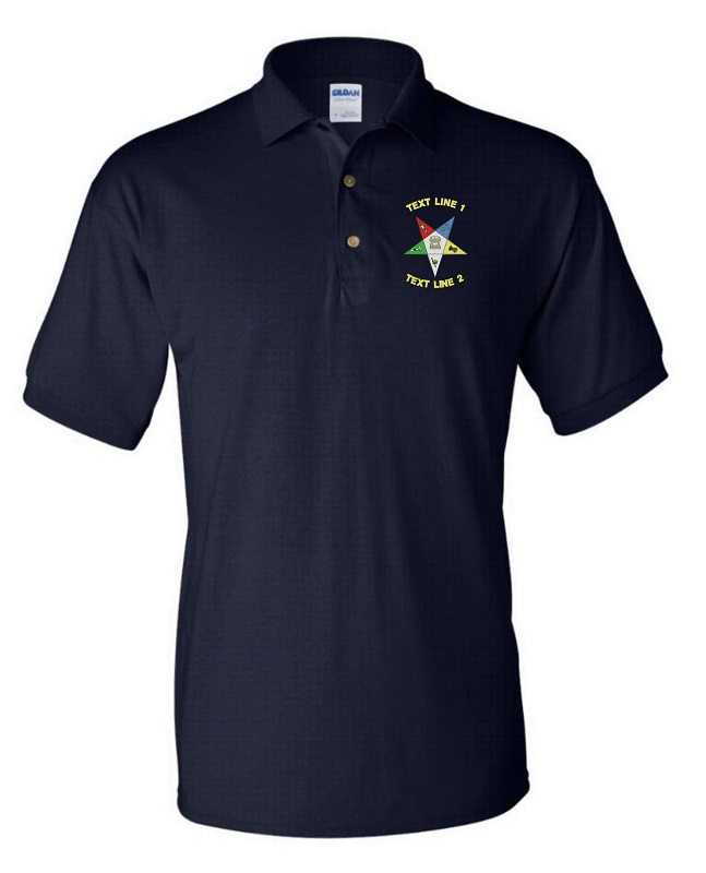OES Eastern Star Polo 50/50 (image for) OES Eastern Star Polo 50/50